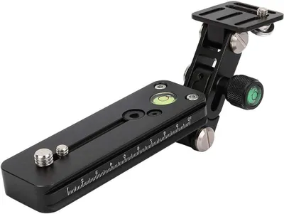 Productafbeelding van Camera Lens Plate - Quick Release - Fotografie Stabiliteit - Aluminium Legering - 120mm Lengte - Zwart