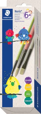 Produktbild von STAEDTLER Synthetikhaarpinsel-Set Noris 3-teilig