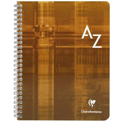 Immagine prodotto di Indice A5 90 fogli quadrati PP con spirale A-Z colori assortiti
