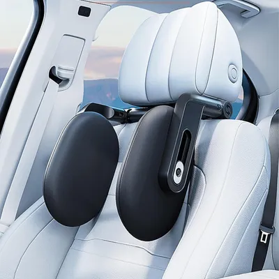 Produktbild von Kopfstütze Auto Kinder, Upgegradete Version Dreiachsig Verstellbar Nackenkissen, Geeignet zum Schlafen während Langer Reisen, Memory Schaum, zum Schla