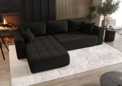 Obrázek produktu pro Rozkládací sedací souprava BOREA 1 - tmavě šedá, levý roh