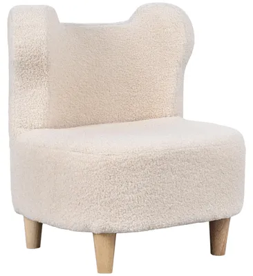 Produktbild von Kindersessel. Plš¹schsessel mit B?renohren. Fleece-Bezug. Schaumstoff. Beige