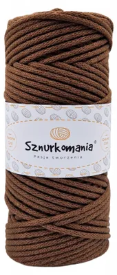 Produktbild von Sznurkomania Baumwollschnur Makramee Braun 3mm 100m