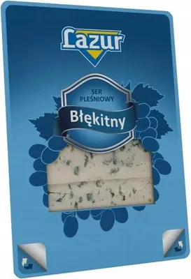 Zdjęcie produktu dla Ser pleśniowy Lazur Błękitny plastry 100 g