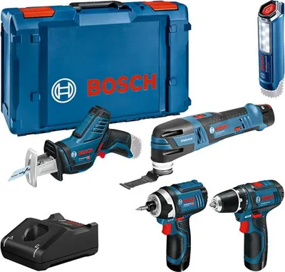 Produktbild von Combo Kit 5-tlg. 12V: GSR 12V-15/GOP 12V-28/GDR 12V-105/GSA 12V-14/GLI 12V-300