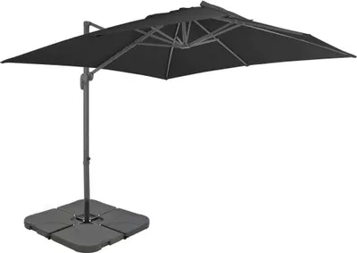 Image de The Living Store Parasol avec pied Anthracite
