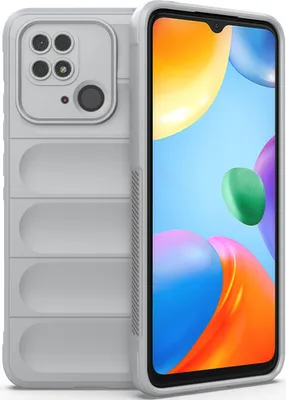 Immagine prodotto di Custodia Redmi 10C, Custodia protettiva in silicone TPU morbido antiurto per Xiaomi Redmi 10C Grigio