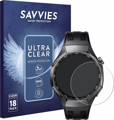 Produktbild von 18x Für Huawei Watch GT 6 / 6 Pro (46 mm) Schutzfolie Savvies Displayschutz Display Schutz Folie Klar Transparent