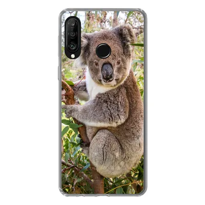 Produktbild von MuchoWow® Handyhülle Schutzhülle Hülle für Huawei P30 Lite Koala - Blätter - Kinder - Jungen - Mädchen Silikon Softcase Handy Hülle - Handyhülle