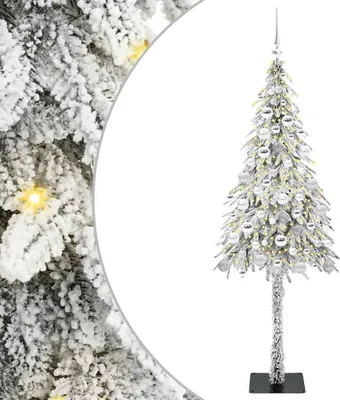Obrázok produktu pre vidaXL Vianočný stromček s 300 LED diódami biely 180 cm PE a oceľ