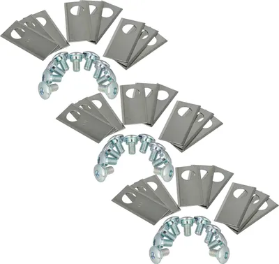 Produktbild von vhbw 27x Ersatz-Messer kompatibel mit Worx Landroid L1500i WG798E, M1000i WG796E, M1000 WG791E.1 Rasenmäher - Ersatzklinge Silber, Edelstahl