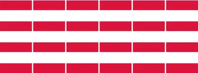 Produktbild von Mini Aufkleber Set - Pack glatt - 33x20mm - selbstklebender Sticker - Polen - Flagge / Banner / Standarte fürs Auto, Büro, zu Hause und die Schule - 24 Stück