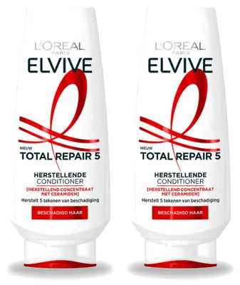 Produktbild von 2 x L’Oréal Paris Elvive Total Repair 5 Conditioner - 200 ml - Vorteilspackung - 2 Stücke