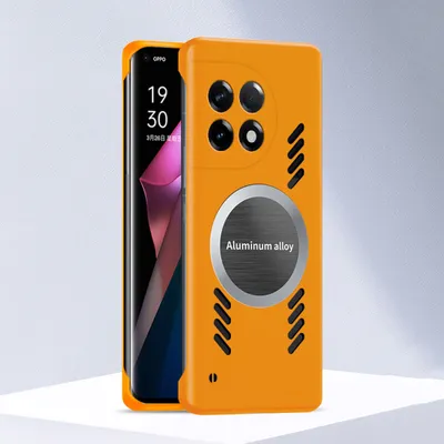 Produktbild von OnePlus Ace 2 Hülle, Frameless PC Matt Kühlabdeckung Loch Wärmeableitung Schutzhülle für OnePlus Ace 2 Orange