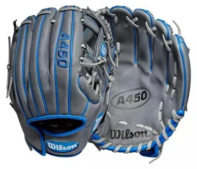 Image de Gant de Baseball Wilson A450 22 10.75" Gris pour enfant