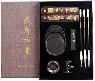 Productafbeelding van Chinese kalligrafie borstels gift - Set van 10 - Sumi Borstel Chinese Borstels Set voor Beginners