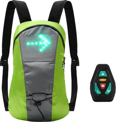 Produktbild von Drahtlose LED-Signalleuchten-Richtungsanzeige USB-wiederaufladbare LED-Blinker-Rucksackbefestigte Leuchte