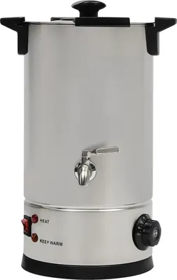 Image de Fondeuse à cire électrique - Réservoir de fusion de 1800 W - Capacité de 10 litres - Acier inoxydable 304 - Pour la fabrication de bougies - Argentée