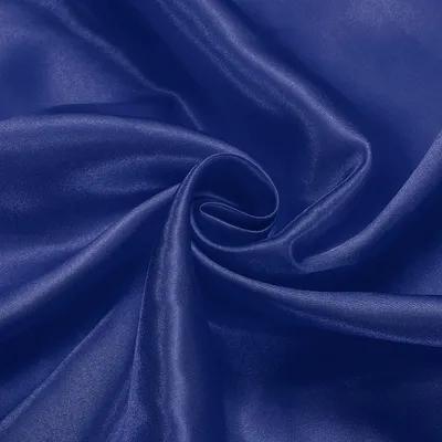 Satin-Stoff 2 m × 152 cm marineblau, Polyester, glänzend
