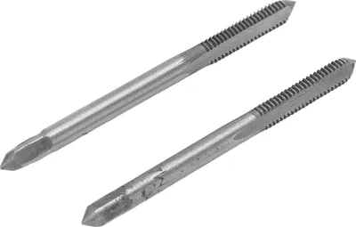 Obrázek produktu pro 2 ks/sada metrických strojních závitníků z rychlořezné oceli s 3 přímými drážkami pro závitové závity M4x0,7