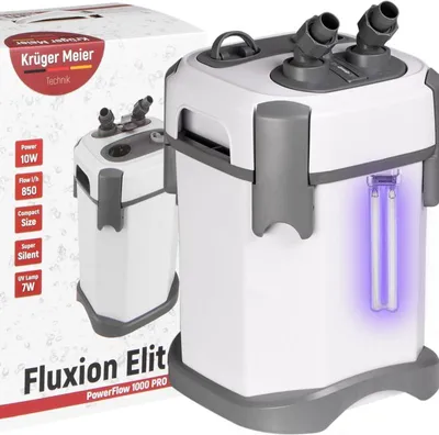 Immagine prodotto di Kruger Meier Fluxion Elite 1000 UVC PRO - filtro esterno con lampada UV per acquari da 80 a 180 litri