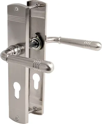 Produktbild von Türgriff Türklinke Türbeschlag Türdrücker in Nickel matt Drückergarnitur Profilzylinder