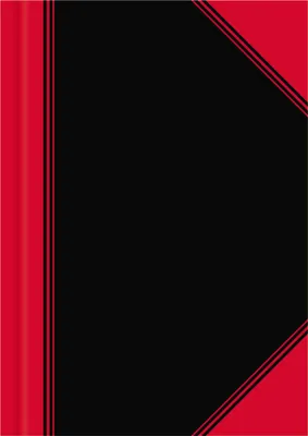 Image de Carnet de notes Landré China, DIN A6, quadrillé, 96 feuilles, papier 70 g/m², noir/rouge