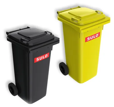 Produktbild von SULO MGB Abfallbehälter - 120 Liter - Grau und Gelb