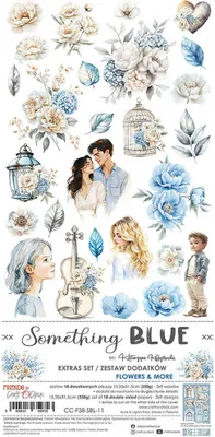 Image de Set d'accessoires de scrapbooking Something Blue - Craft o'clock - Fleurs