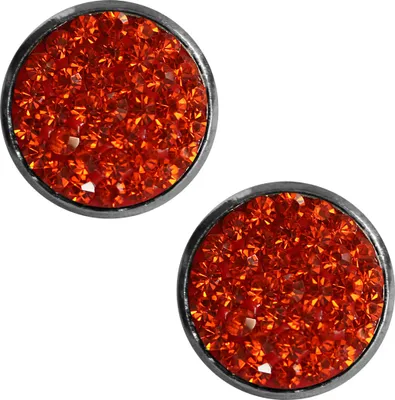 Produktbild von Kristalliner Modeschmuck Ohrstecker in verschiedenen Farben Farbe - Orange