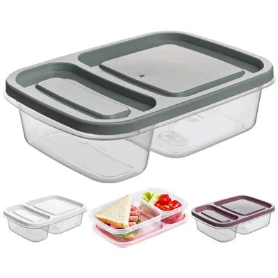 Produktbild von Orion Lebensmittelbehälter Lunchbox Frischhaltedose Vorratsdose Brotdose Aufbewahrungsbox mit 2 Fächern 2 teilig 0,75 L