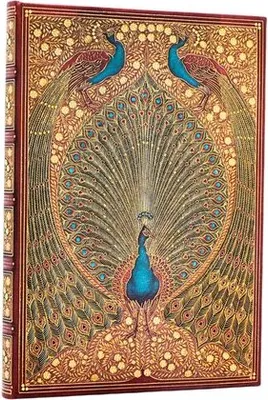 Produktbild von Notatnik w linie Paperblanks Hafiz's Peacocks Midi