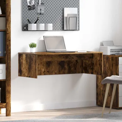 Immagine prodotto di Scrivania in legno di quercia affumicato, dimensioni 100 x 45 x 30 cm