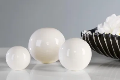 Produktbild von Casablanca Dekokugel 'Whiteball' weiß 3erSet