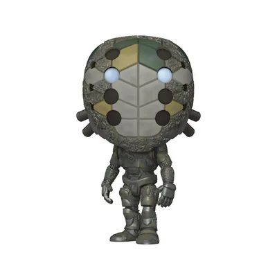 A Funko Pop! vinyl figure of a robot character.