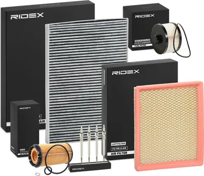 Produktbild von RIDEX Inspektionspaket Filterset für CHRYSLER VOYAGER IV (RG, RS) Grand Voyager IV (RG, RS)