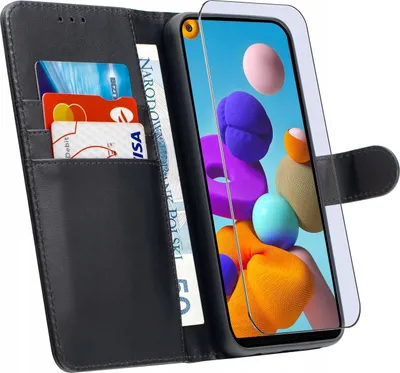 Zdjęcie produktu dla ETUI do Samsung A21s | SKÓRZANE PORTFEL BOOK TOKRA CASE CLASSIC + SZKŁO