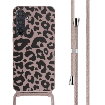 Produktbild von imoshion SilikonHülle design mit Band Samsung Galaxy A55 - Animal Pink