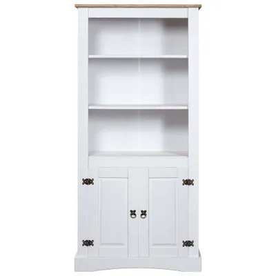 Zdjęcie produktu dla vidaXL Kredens w stylu meksykańskim sosna Corona biały 80 x 40 x 170 cm