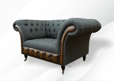 Immagine prodotto di Poltrona Chesterfield, divano, divani, poltrone, divani club, grigio