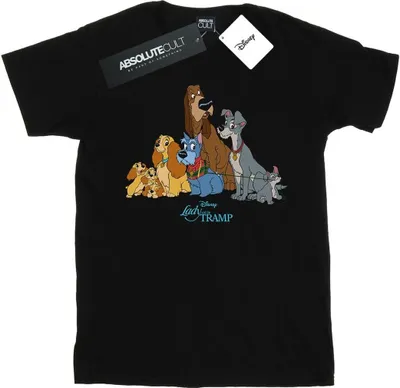 Produktbild von Disney - "Lady And The Tramp" T-Shirt für Herren BI49368 (S) (Schwarz)