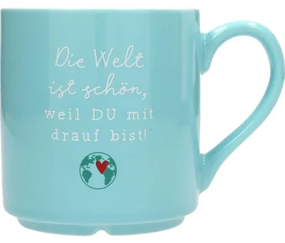 Produktbild von Depesche Porzellanbecher mit Spruch und Goldfolie 300 ml - Geschenk Tasse