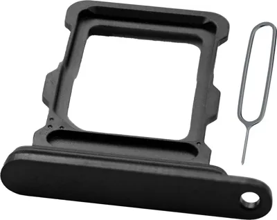 Produktbild von SIM- Kartenhalter für iPhone 16 Pro/16 Pro Max - SIM Kartensteckplatz - Schwarz