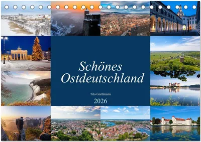 Produktbild von Schönes Ostdeutschland (Tischkalender 2026 DIN A5 quer), CALVENDO Monatskalender