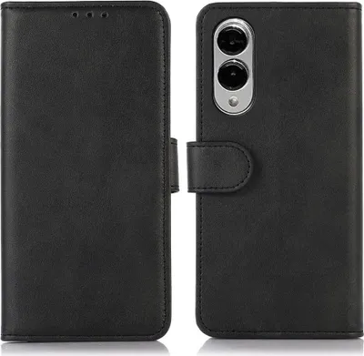 Produktbild von Mobigear Wallet  Samsung Galaxy S25 Edge Hülle Klapphülle Geldbörse - Schwarz