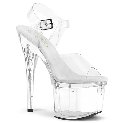 Produktbild von ESTEEM-708 Damen Sandale von Pleaser, Transparent , EU 35, US 5