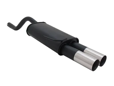 Produktbild von Novus Sportauspuff für Renault Clio 2 2x76mm RL-Design Endschalldämpfer mit ABE