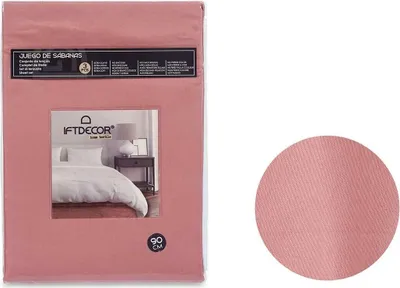 Produktbild von Bettwäsche-Set Gift Decor Rot Rosa Einzelmatratze 3 Stücke