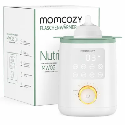 Produktbild von Momcozy MW02 Nutri-Flaschenwärmer Baby mit präziser Temperaturkontrolle & Nachtlicht | 9-in-1 Faschenwärmer mit Schnellaufheizung
