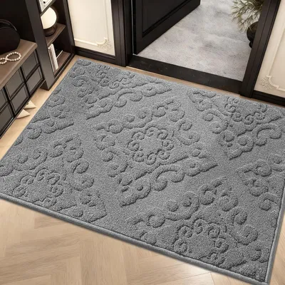 Productafbeelding van Binnenmat 80 x 120 cm, grijs, rechthoekige vuilvanger